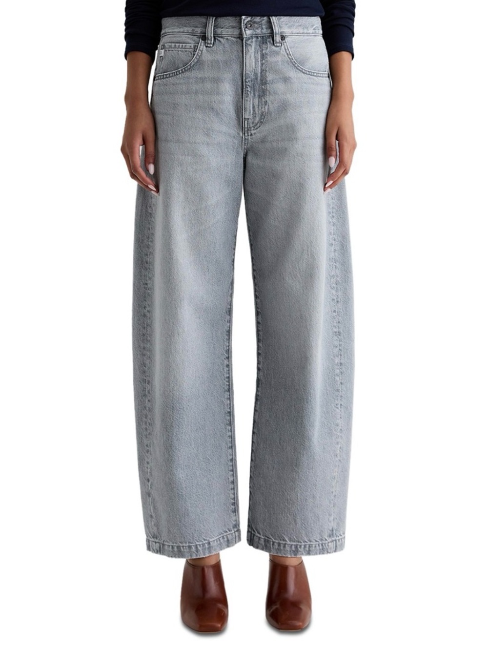 AG JEANS Hattie High Rise Barrel Jeans in Al Fresco Sz 28